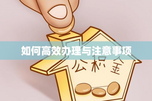 遵化市如何高效办理与注意事项