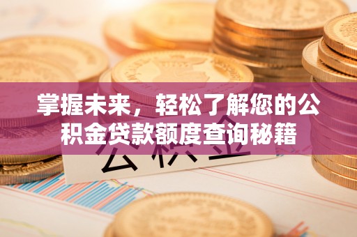 遵化市掌握未来，轻松了解您的公积金贷款额度查询秘籍