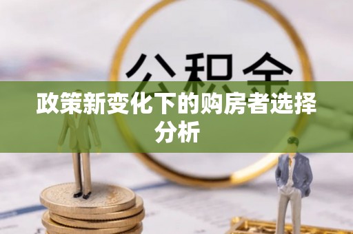 遵化市政策新变化下的购房者选择分析