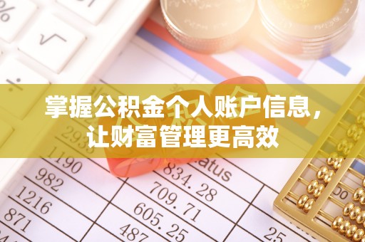 遵化市掌握公积金个人账户信息，让财富管理更高效