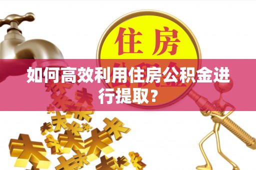 遵化市如何高效利用住房公积金进行提取？